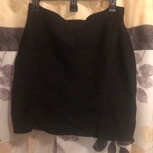 Macys INC SIZE XL Black Mini Skirt